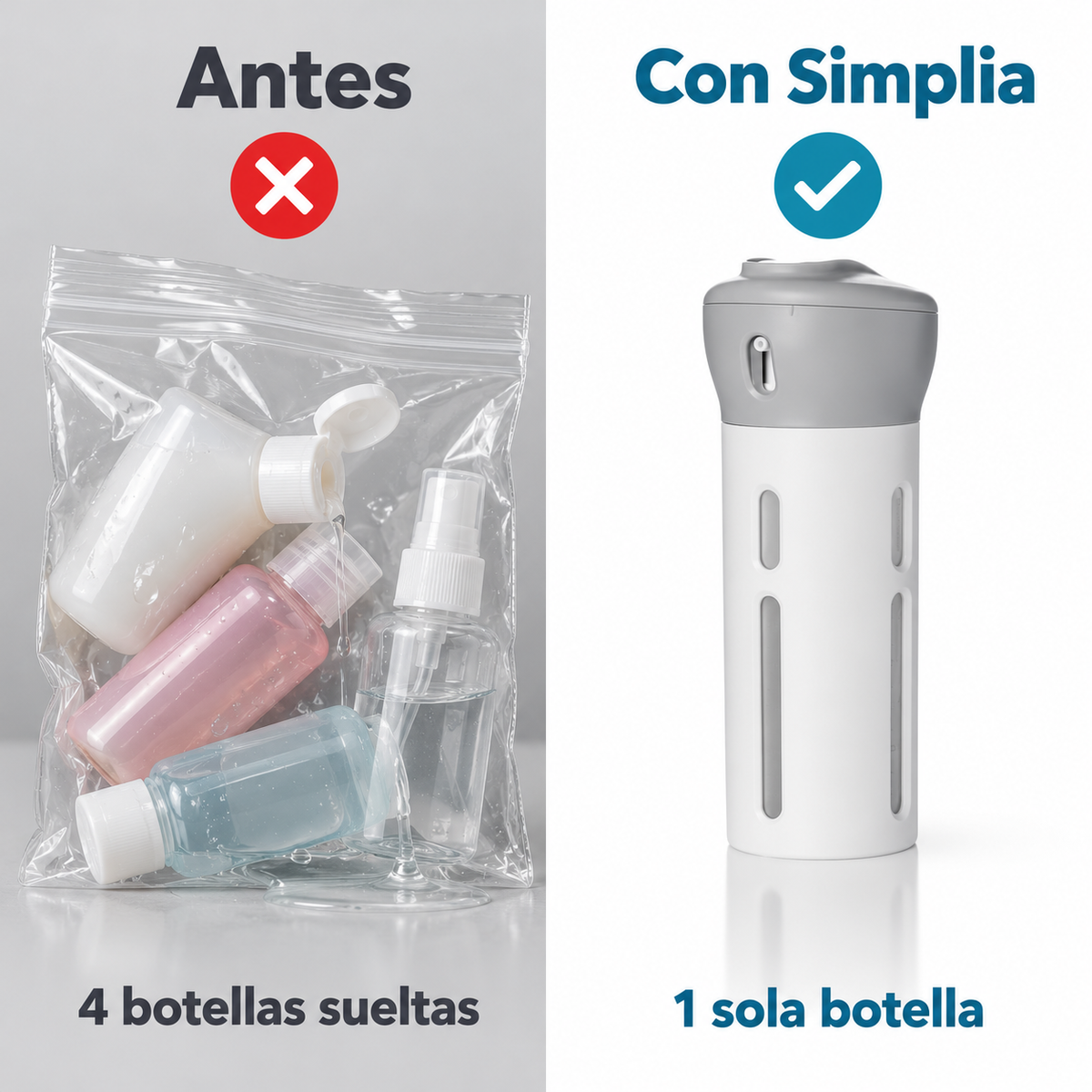 Simplia 4 en 1: tu baño en una sola botella