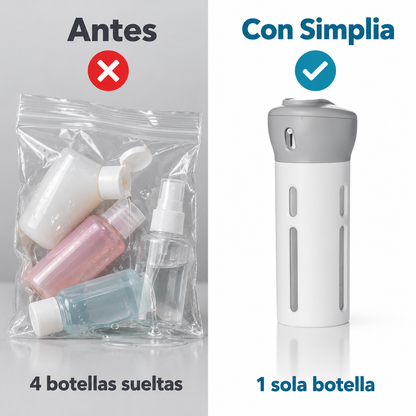 Simplia 4 en 1: tu baño en una sola botella